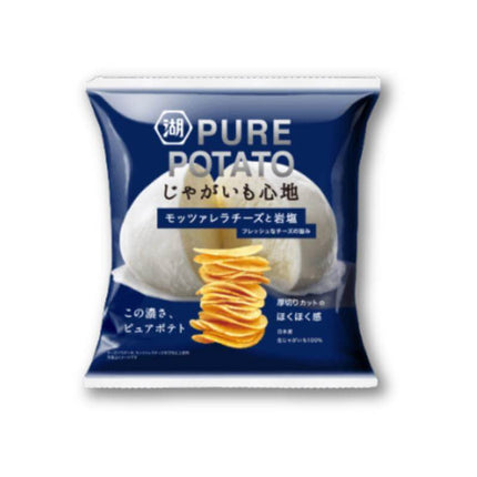 Koikeya Pure Potato Chips - Mozzarella & Rock Salt - Konbini Stop
