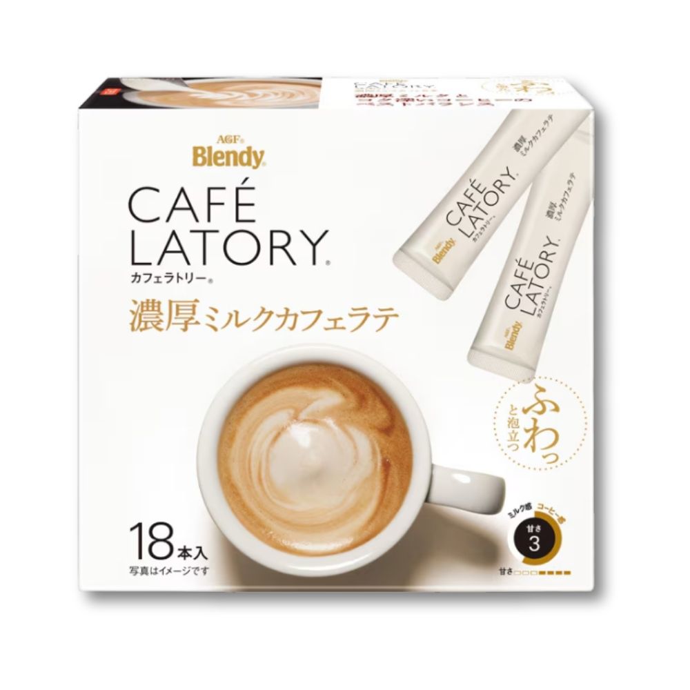 AGF Blendy Cafe Latory Stick Milk Cafe Latte (Instantkaffee) 20 Stück