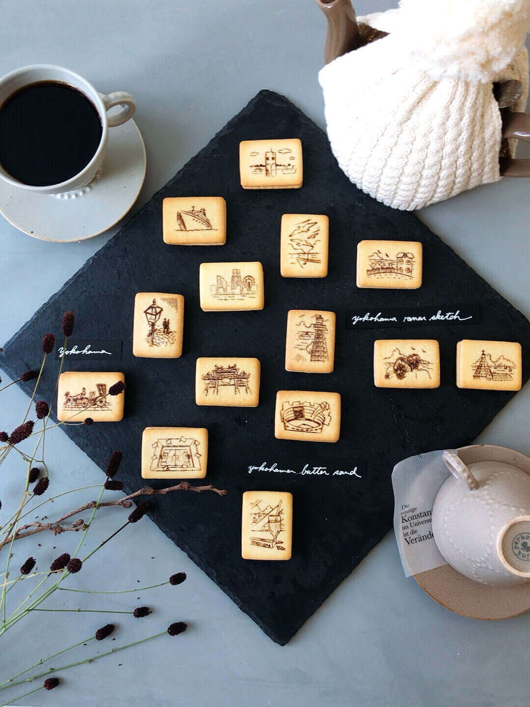 Takana Biscuit - Yokohama Butter Sandwich Biscuits - Konbini Stop