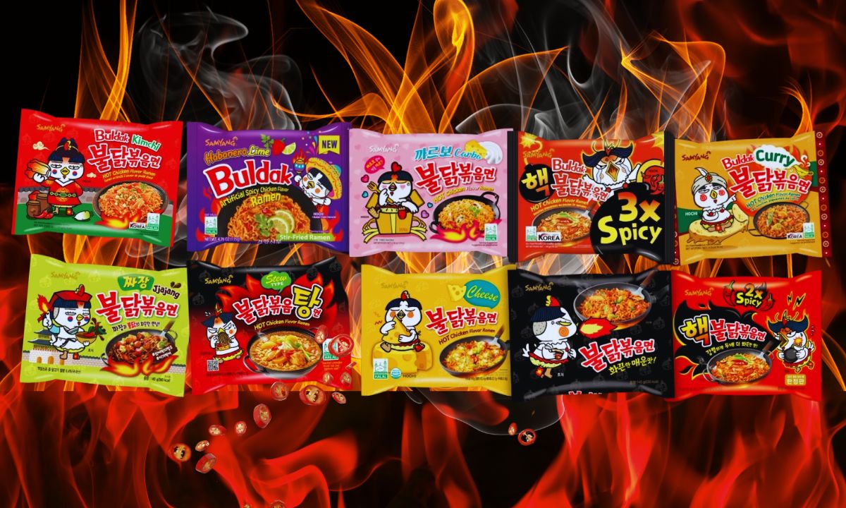 Samyang Buldak Flavor Lineup & Spice Levels
