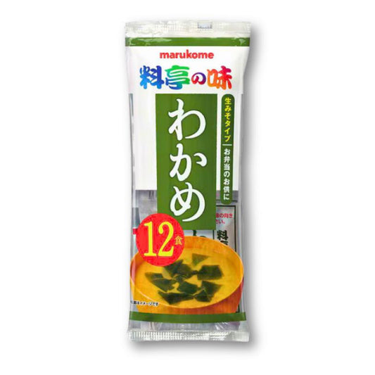 Marukome Frische Miso-Suppe - Seetang 12 Portionen