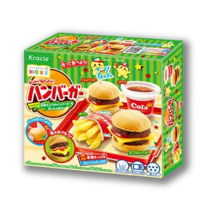 Popin' Cookin'Happy Kitchen Burger Meal DIY Candy Kit - Konbini Stop