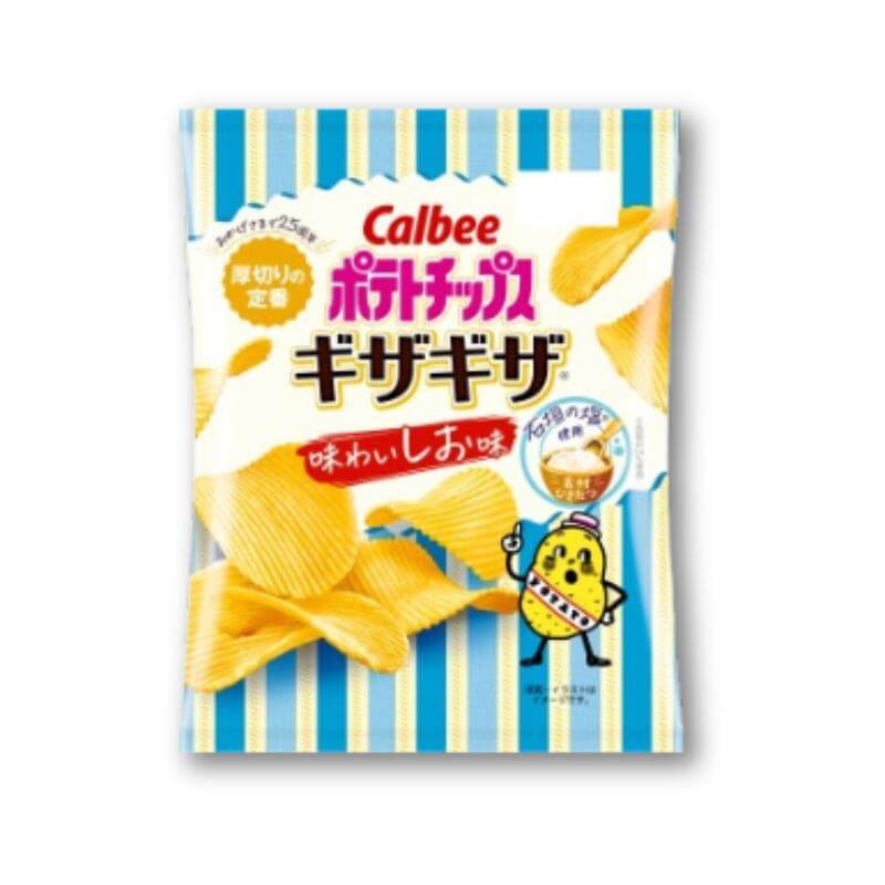 Calbee Potato Chips Gizagiza - Rich Salt - Konbini Stop