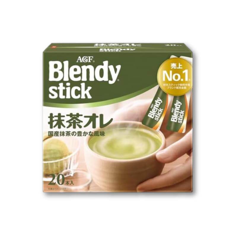 AGF Blendy Stick Matcha Au Lait (Matcha Tea) 20 Pieces - Konbini Stop