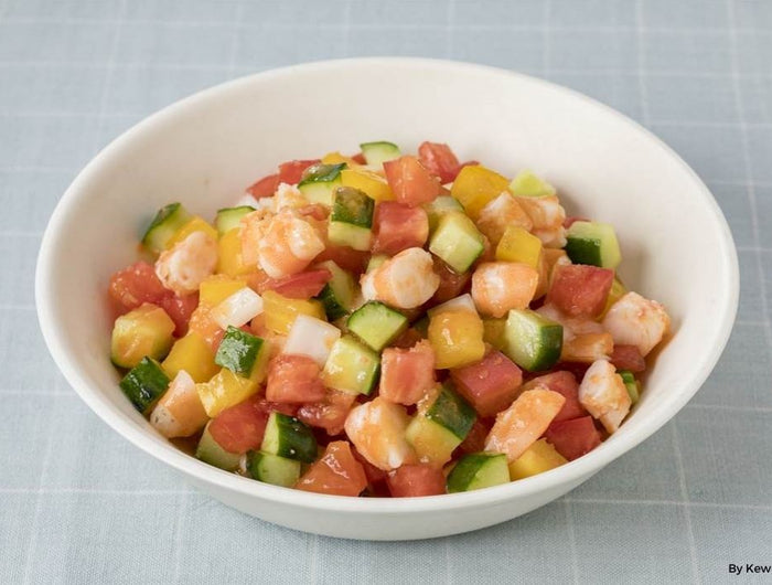 <h1>Tomato, Cucumber, and Shrimp Salad</h1>