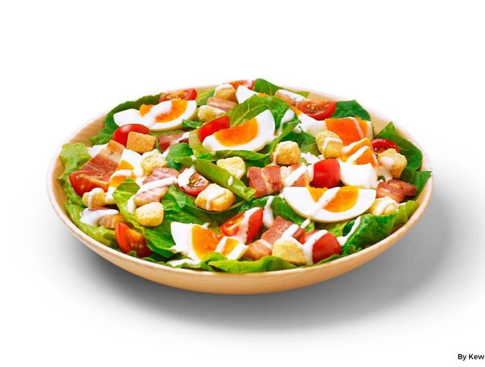 <h1>Colorful Caesar Salad with Boiled Egg and Bacon</h1>