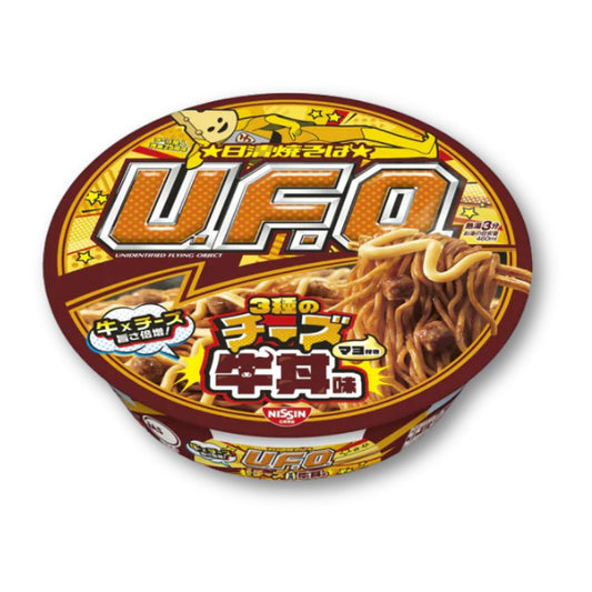 Nissin Yakisoba UFO – 3 Käsesorten [Limitierte Auflage]