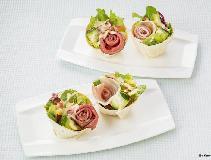 <h1>Tortilla Cup Bouquet Salad</h1>
