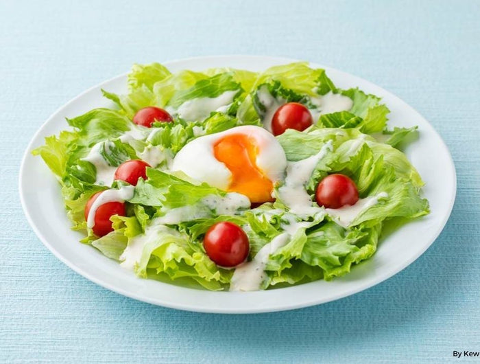 <h1>Simple Caesar Salad with Soft-Boiled Egg</h1>