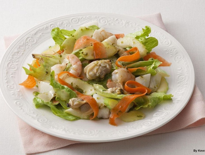 <h1>Basil Seafood Salad with Kewpie Separated French Dressing</h1>