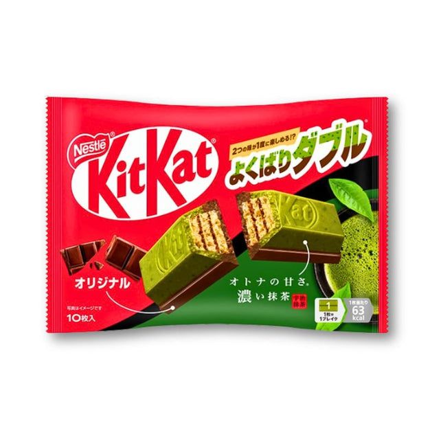 Kitkat japonés rico en matcha y chocolate 10 piezas