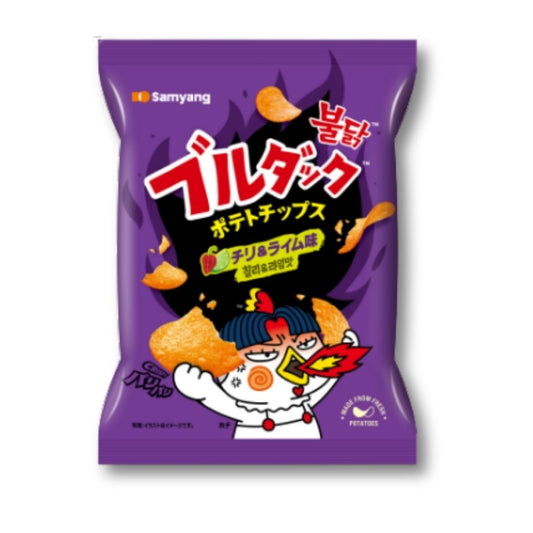 Samyang Buldak würzige Kartoffelchips – Habanero- und Limettengeschmack