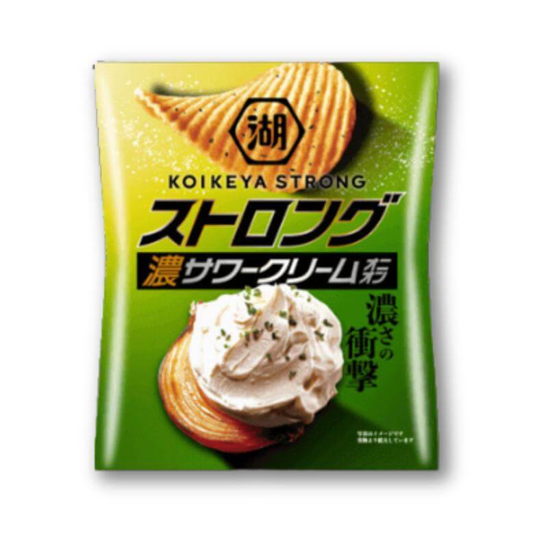 Koikeya STRONG Potato Chips - Sour Cream With Onion - Konbini Stop