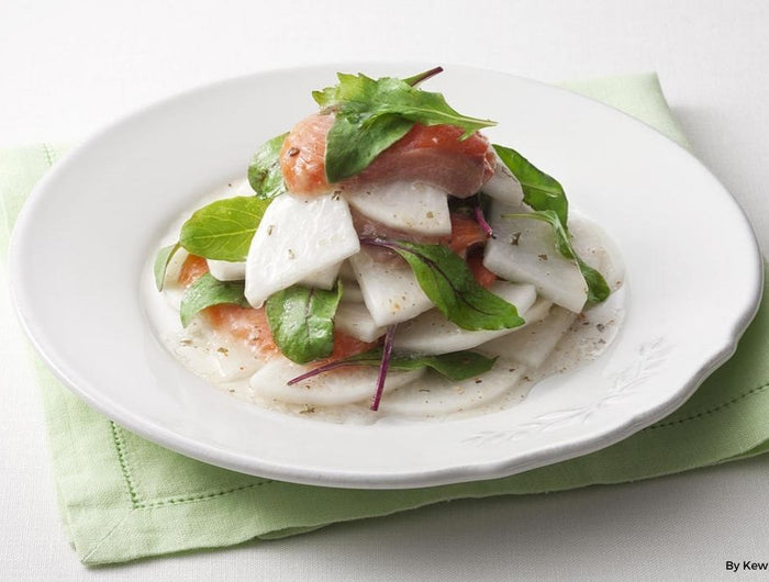 <h1>Daikon and Salmon Salad with Kewpie Italian Dressing</h1>