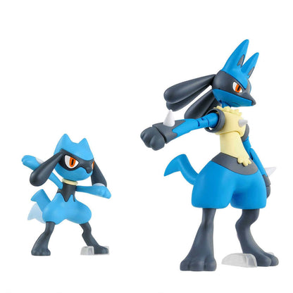 No.44 Riolu & Lucario Model kit - Pokémon Select Series collection - Konbini Stop