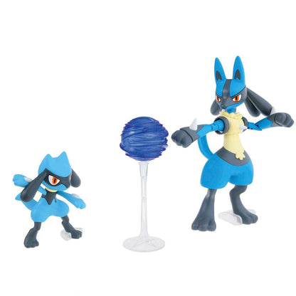 No.44 Riolu & Lucario Model kit - Pokémon Select Series collection - Konbini Stop