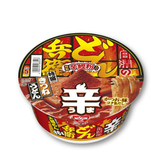 Nissin Donbei – Scharfes, extragroßes Kitsune Udon [Limitierte Auflage]