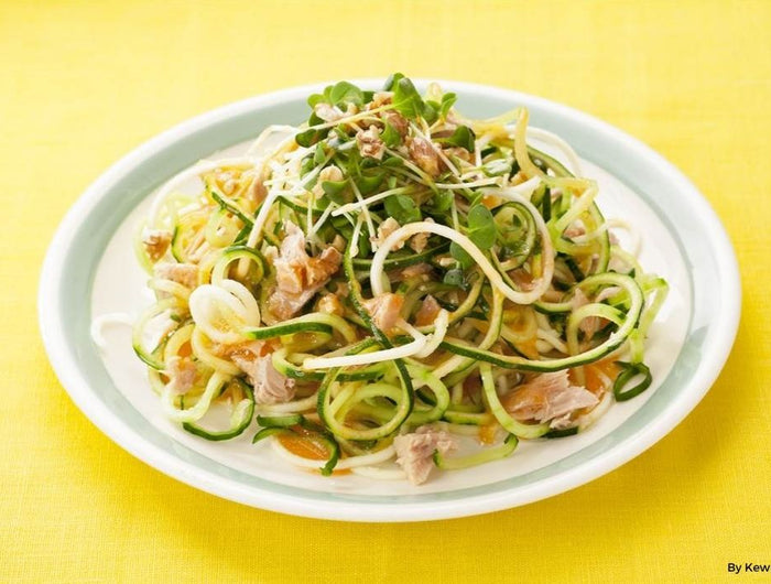 <h1>Zucchini and Cucumber Veggie Noodle Salad</h1>