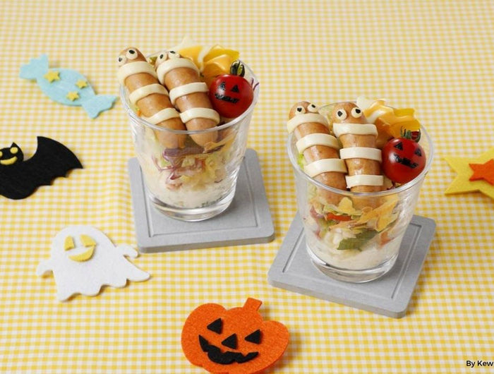 <h1>Halloween Sausage Cup Salad</h1>