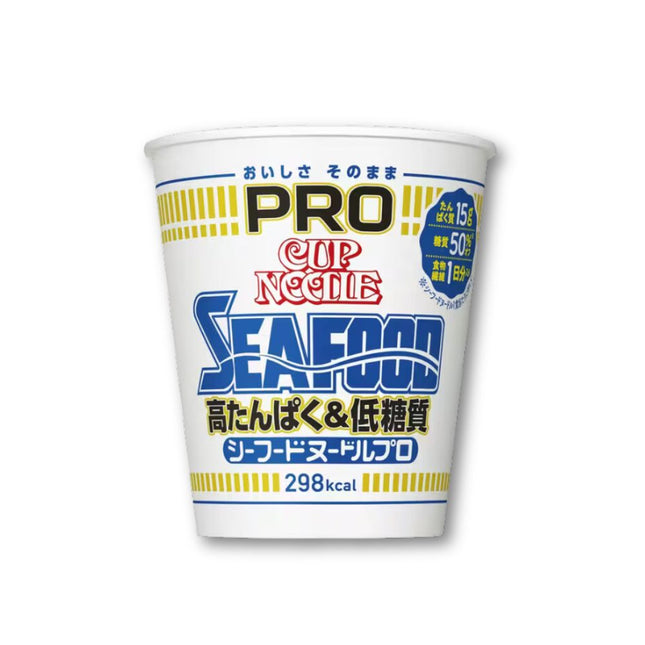 Nissin Cup Noodles PRO – Meeresfrüchte, viel Protein, wenig Kohlenhydrate