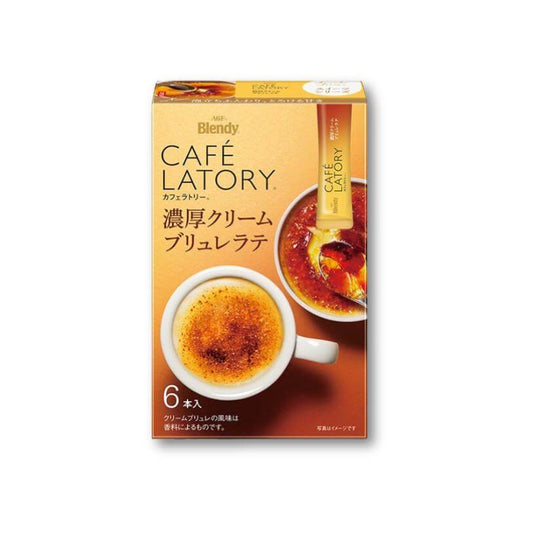 AGF Blendy Cafe Latory Stick Creme Brulee Latte - 6 Pieces - Konbini Stop