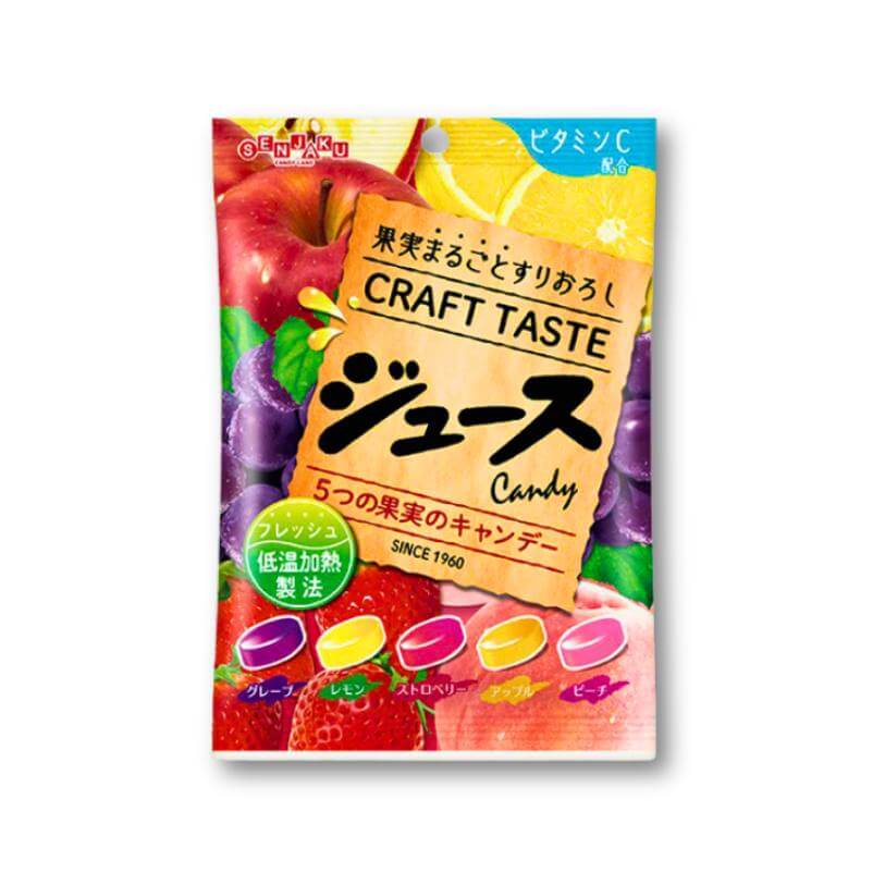 Senjaku Ame Honpo Fruit Juice Hard Candy - Konbini Stop