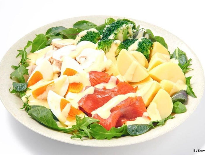 <h1>Smoked Salmon and Broccoli Paysanne Salad</h1>
