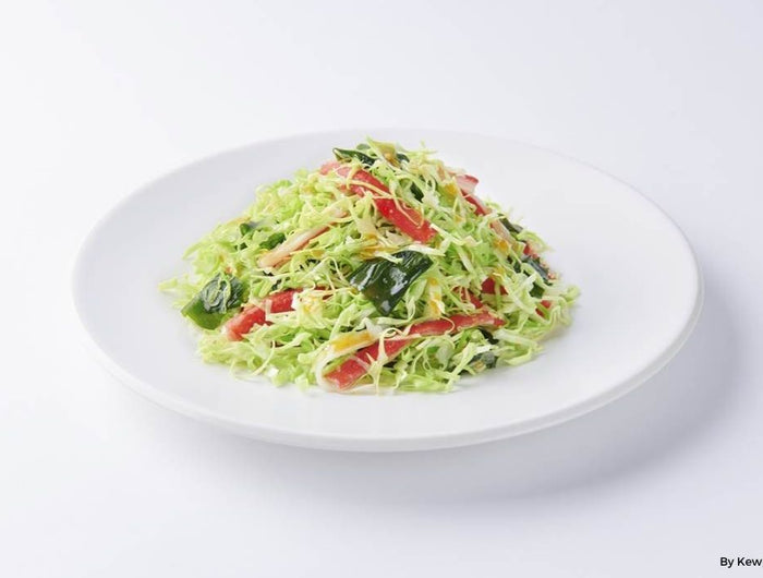 <h1>Cabbage and Crab Stick Salad with Sesame Garlic Dressing</h1>
