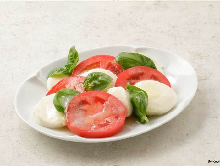 <h1>Caprese Salad with Olive Oil & Onion Dressing</h1>