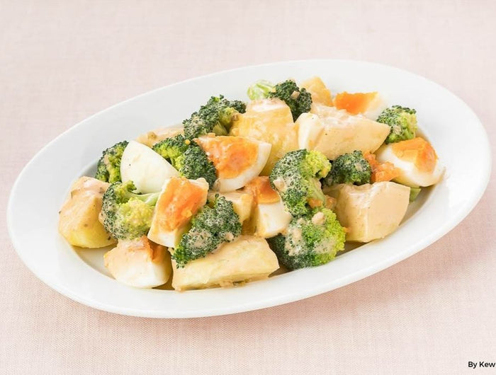 <h1>Broccoli, Potato, and Egg Salad with Kewpie 1000 Island Dressing</h1>