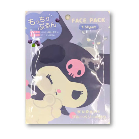 Sanrio Gesichtspackung Kuromi – Blaubeere