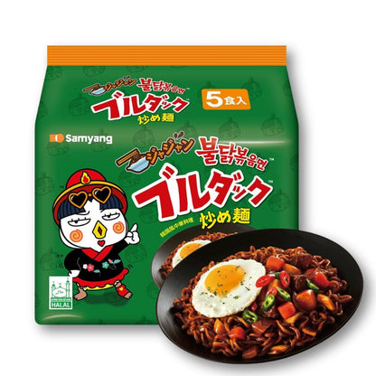 Samyang Buldak  Jjajang Super Spicy Stir-fried Noodles - 5 Pack