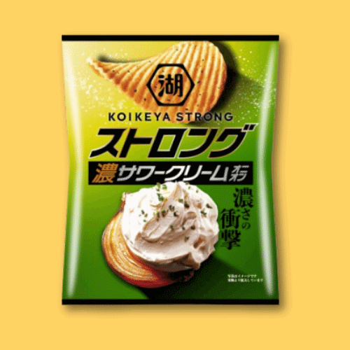 Koikeya STRONG Potato Chips - Sour Cream With Onion