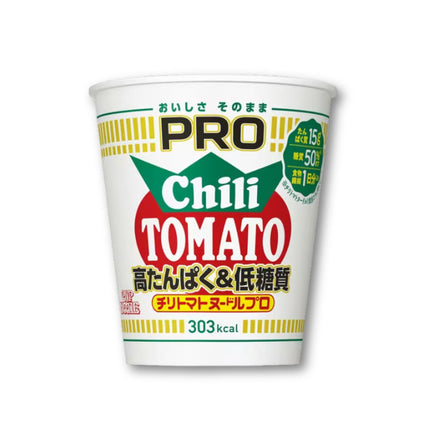 Fideos en taza Nissin PRO - Tomate con chile, alto en proteínas y bajo en carbohidratos