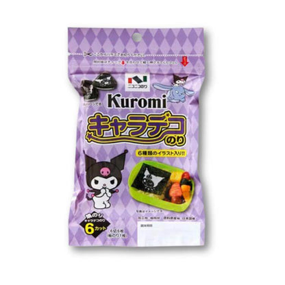 Nico Nico Nori Chara Deco Seaweed Kuromi - 6 Pieces - Konbini Stop