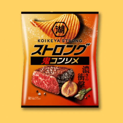 Koikeya STRONG Potato Chips - Demon Consommé