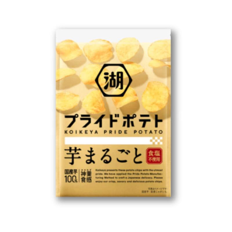 Koikeya PRIDE Potato Chips - Whole Potatoes Without Salt - Konbini Stop