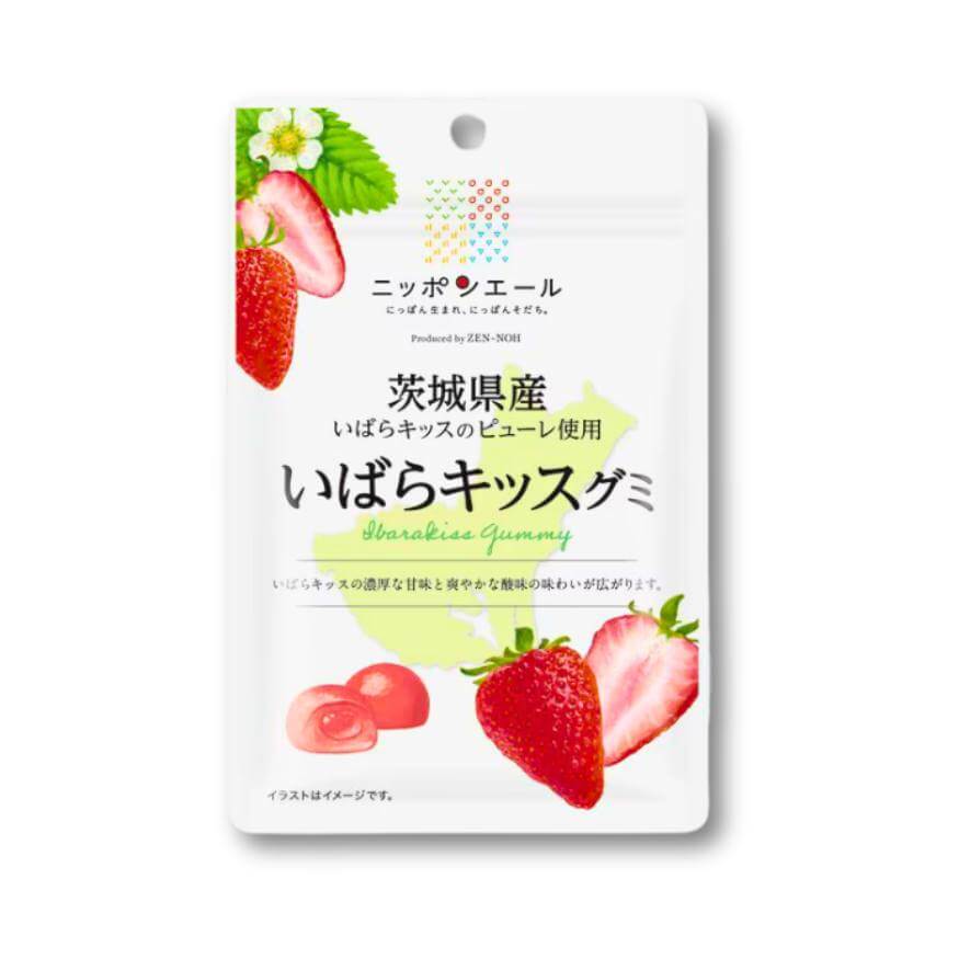 Nippon Ale Gummy- Ibaraki Ibaraki-Kiss Strawberry - Konbini Stop