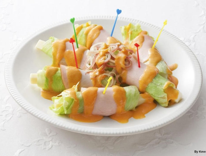 <h1>Lettuce and Cheese Ham Roll Salad</h1>