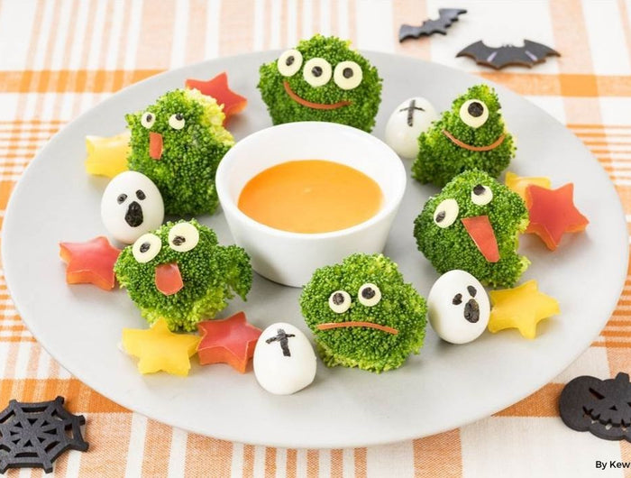 <h1>Halloween Ghost Broccoli Salad</h1>