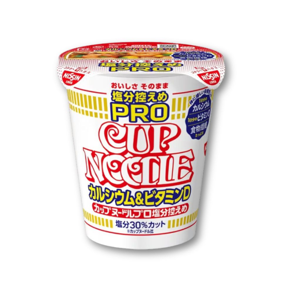 Nissin Cup Noodles PRO - Original Flavor Low Salt, Calcium & Vitamin D