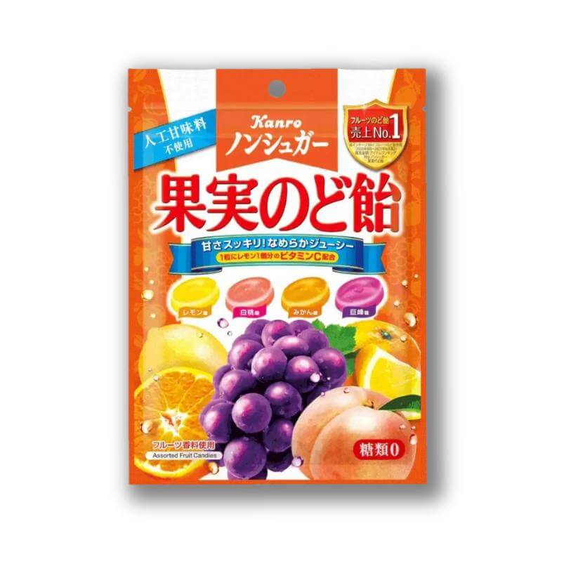 Kanro Sugar-Free Fruit Throat Candy - Konbini Stop