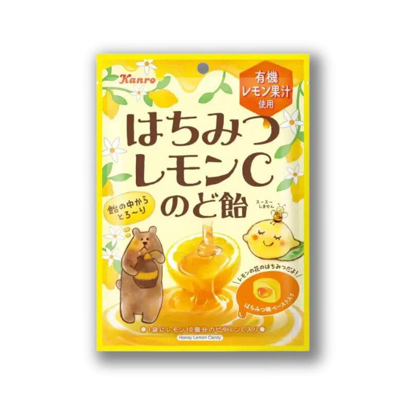 Kanro Honey Lemon C Throat Lozenges - Konbini Stop