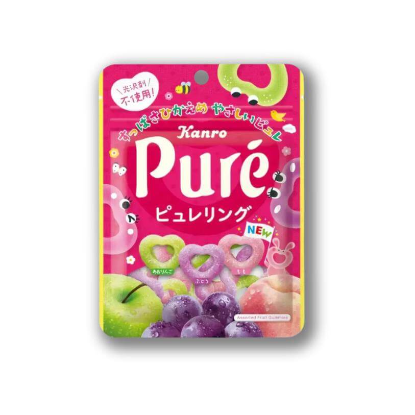 Pure Ring Heart Gummy - Assorted Fruits - Konbini Stop