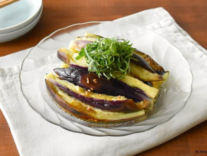 <h1>Chilled Eggplant with Shiso and Soy Sesame Dressing</h1>