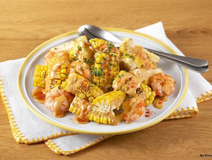 <h1>Spicy Shrimp and Corn with CobbSalad Dressing</h1>