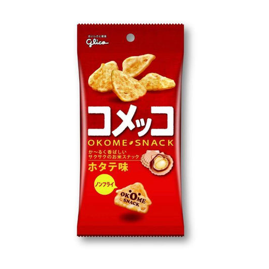 Glico Komeko - Soy Sauce Scallops Rice Cracker - Konbini Stop