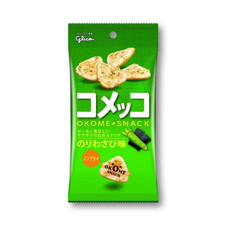 Glico Komeko - Seaweed Wasabi Rice Cracker - Konbini Stop