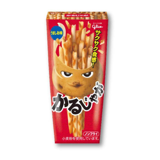 Glico Karusatsuma Potato Biscuit Sticks - Umashi Salt - Konbini Stop