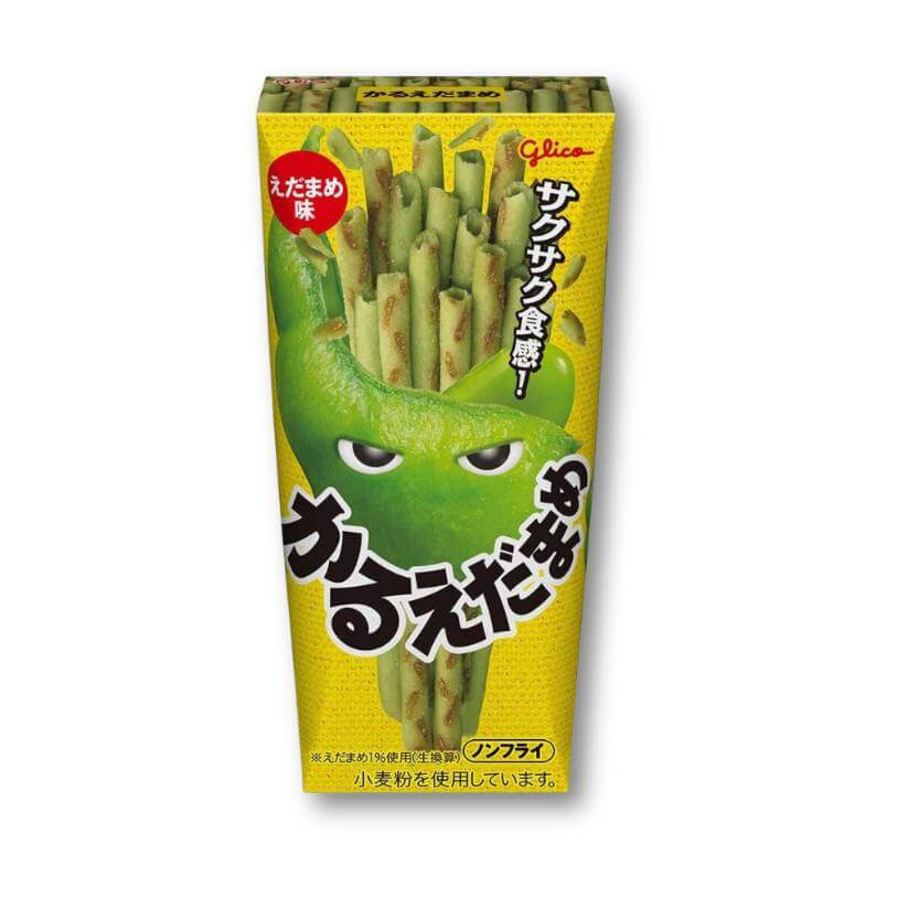 Glico Karuedamame Stick Snacks - Green Soybean - Konbini Stop